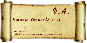 Venesz Annamária névjegykártya